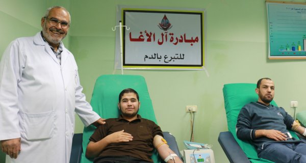 تستمر مبادرة عائلة الأغا للتبرع بالدم تحت شعار عطاء .. حياة