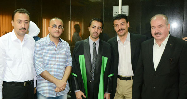 جامعة القاهرة-  الباحث أحمد محمد(يزيد) حمدي الأغا ينال درجة الماجستير في الإعلام الجديد