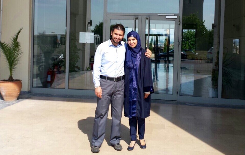 حصول م. هبة زكريا الاغا علي درجة الماجستير في الهندسة الطبية