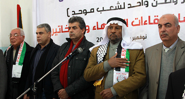 رفح- ديوان أل زعرب- الحملة الشعبية لوحدة الوطن تنظم مؤتمرا لإنهاء الإنقسام