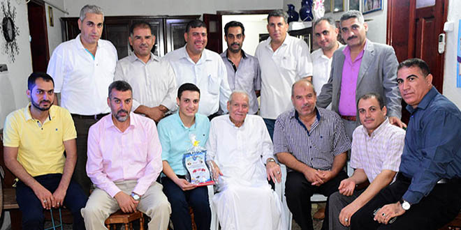 تهنئة ومباركة بالنجاح للطالب أحمد أكمل الأغا