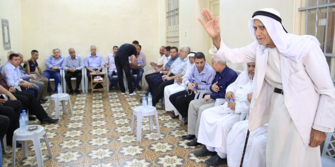 تهنئة للعم وديع الأغا( عميد ومختار العائلة) بمناسبة تماثله للشفاء