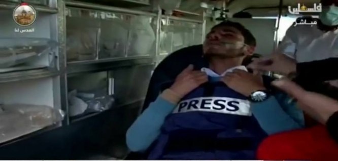 تهنئة بالسلامة لمراسل تلفزيون فلسطين محمد سمير الأغا