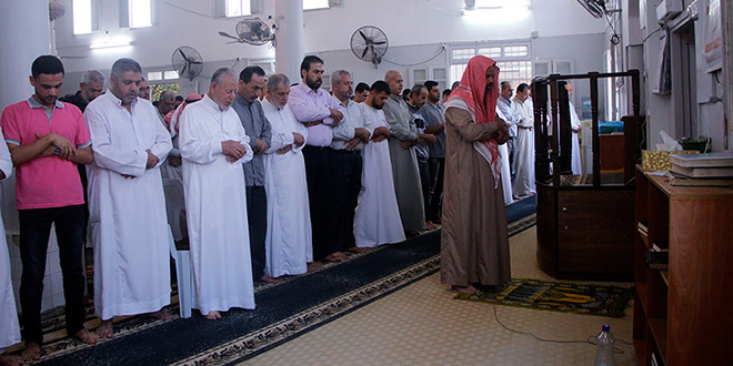 عيد الفطر في مسجد الهدى القوسمة 2018