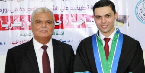 أ. أحمد سلام يناقش رسالة الماجستير