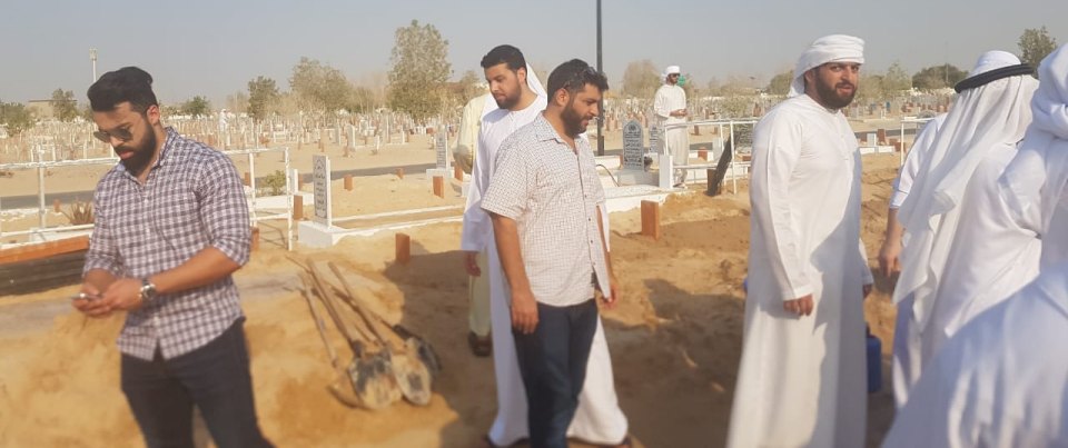 دبي-  جنازة الفقيد  الحاج وليد خالد نعمات خالد الأغا