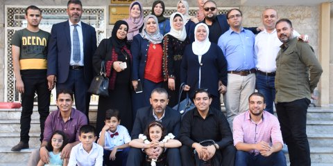 حصول الباحثة هيا ياسر الاغا على درجة الماجستير