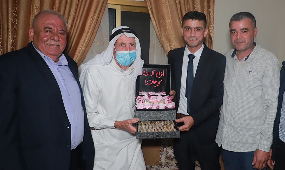 عقد قران رجل الأعمال محمد نايف نايف فالوجي عثمان الأغا