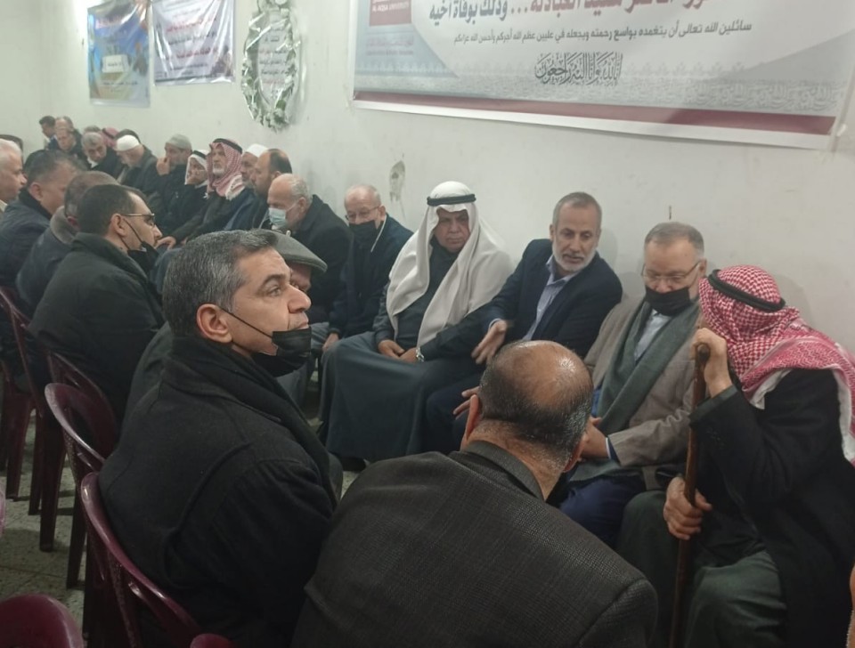 عائلة الأغا تقدم واجب العزاء لآل العبادلة الكرام