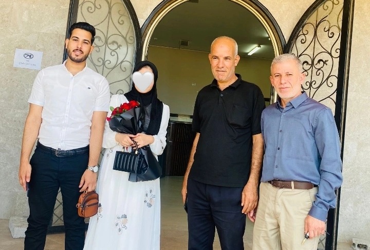 خطوبة المهندسة سالي تميم موسى حسين موسى حسين الأغا