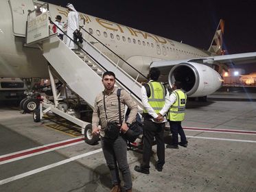 وصول أ. محمد أحمد يوسف الأغا أرض الوطن قادما من قطر